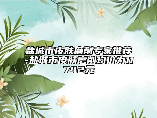 盐城市皮肤磨削专家推荐-盐城市皮肤磨削均价为11742元