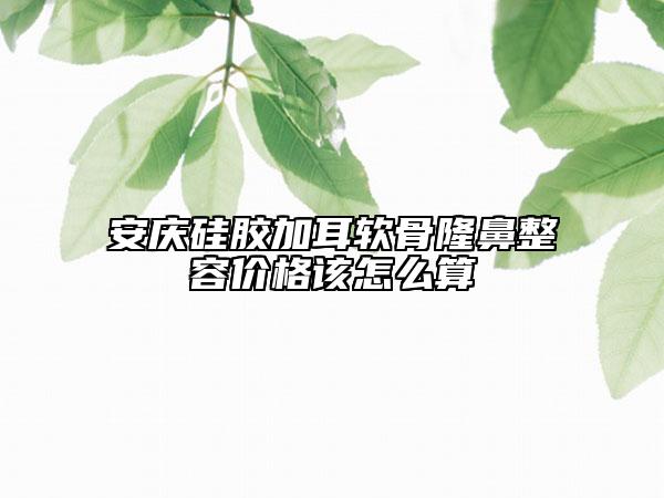 安庆硅胶加耳软骨隆鼻整容价格该怎么算