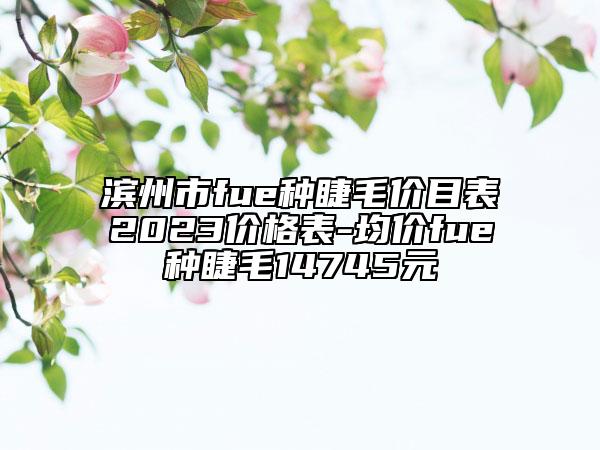 滨州市fue种睫毛价目表2023价格表-均价fue种睫毛14745元