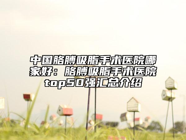 中国胳膊吸脂手术医院哪家好：胳膊吸脂手术医院top50强汇总介绍