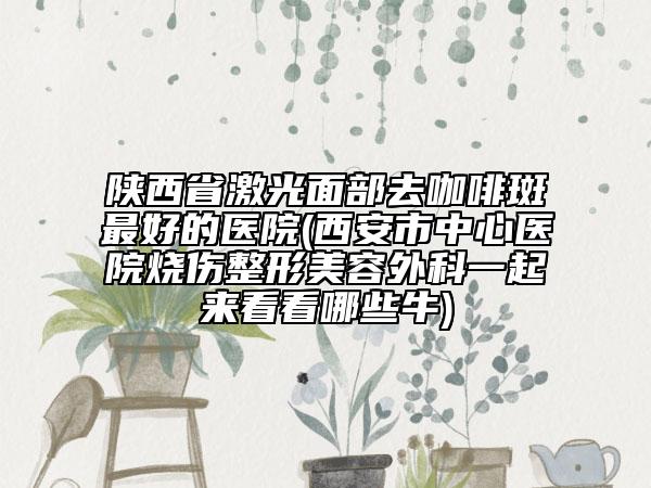 陕西省激光面部去咖啡斑最好的医院(西安市中心医院烧伤整形美容外科一起来看看哪些牛)