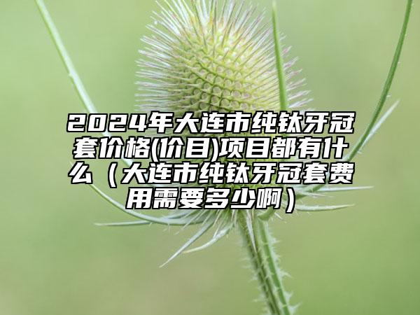 2024年大连市纯钛牙冠套价格(价目)项目都有什么（大连市纯钛牙冠套费用需要多少啊）