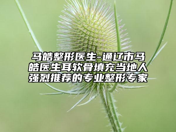 马皓整形医生-通辽市马皓医生耳软骨填充当地人强烈推荐的专业整形专家