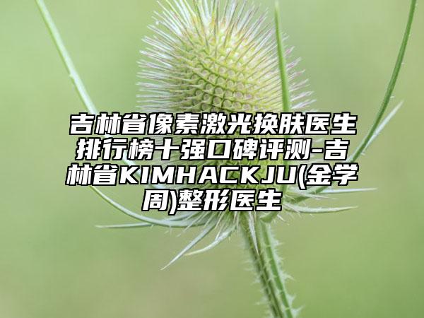 吉林省像素激光换肤医生排行榜十强口碑评测-吉林省KIMHACKJU(金学周)整形医生