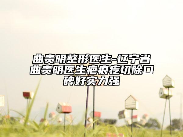 曲贵明整形医生-辽宁省曲贵明医生疤痕疙切除口碑好实力强