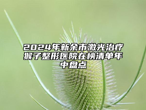 2024年新余市激光治疗猴子整形医院在榜清单年中盘点