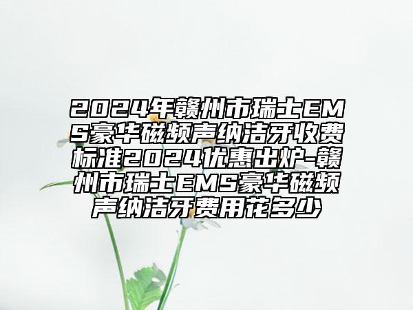 2024年赣州市瑞士EMS豪华磁频声纳洁牙收费标准2024优惠出炉-赣州市瑞士EMS豪华磁频声纳洁牙费用花多少